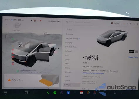 2024 Tesla Cybertruck All-Wheel Drive z USA, uszkodzony, nr VIN 7G2CEHED0RA043898